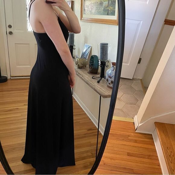 Norma Kamali Slip Dress Maxi Black XS - Picture 3 of 9